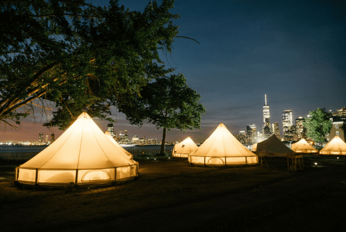 Nighttime At The Glamping Grounds